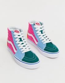 Vans SK8-Hi frayed color block sneakers   ASOS at Asos